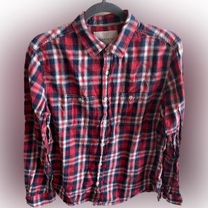 Aeropostale Long Sleeve Button Down Shirt, Men’s Size Small